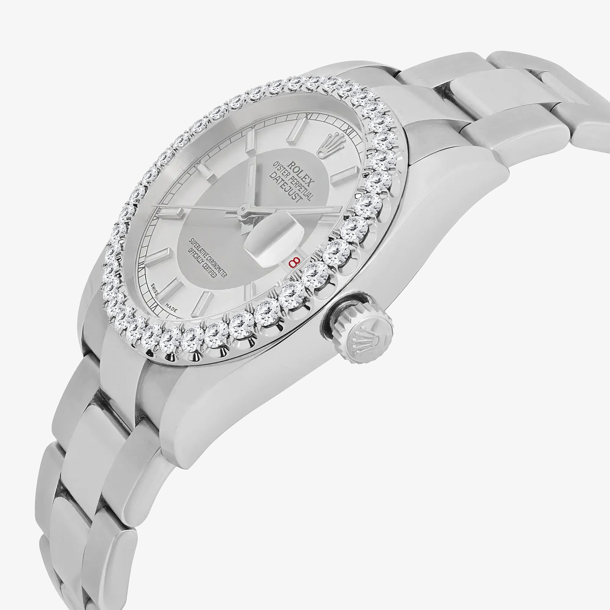 Additional Image 2 for  3 ctw Round Lab Grown Diamond  Rolex Watch