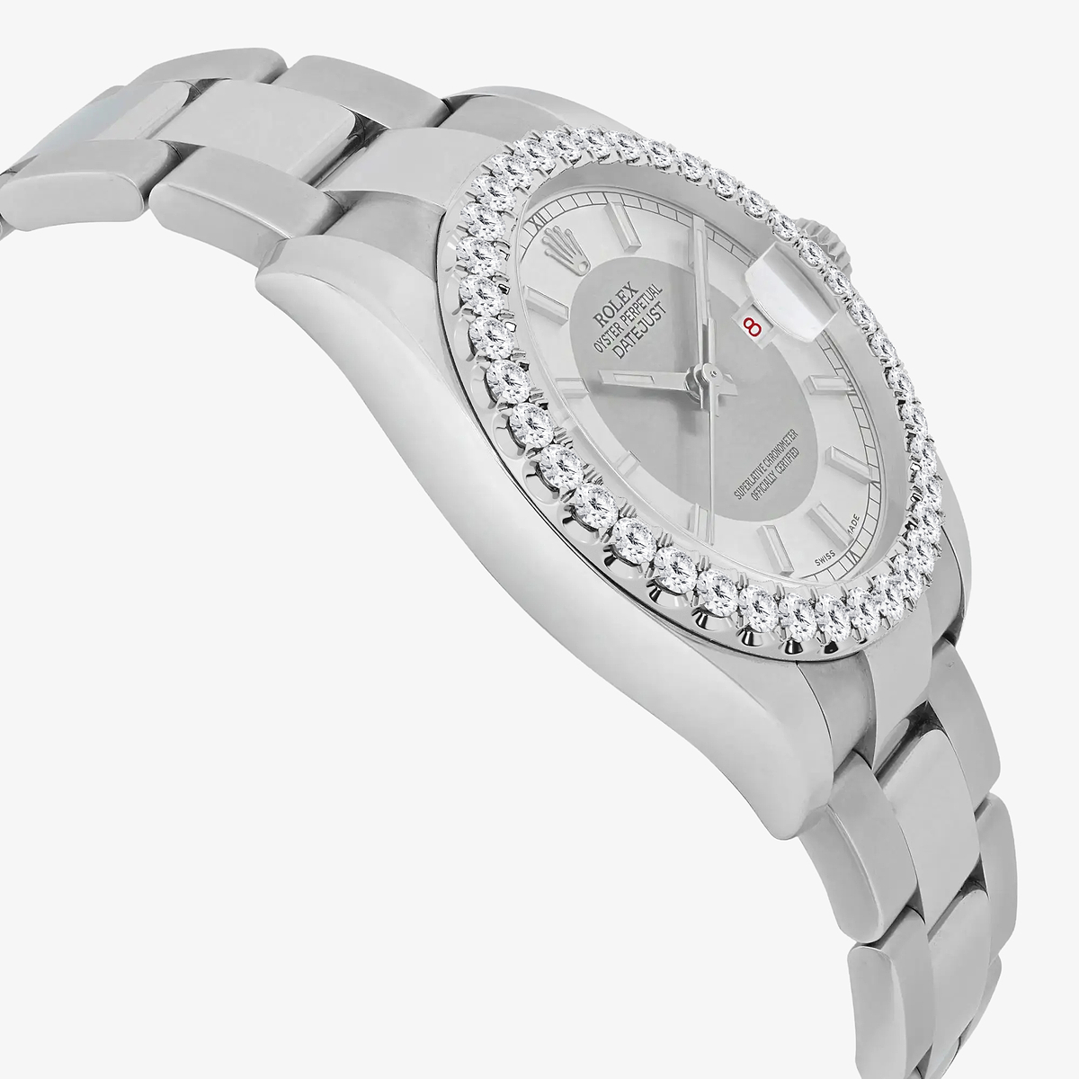 Additional Image 3 for  3 ctw Round Lab Grown Diamond  Rolex Watch