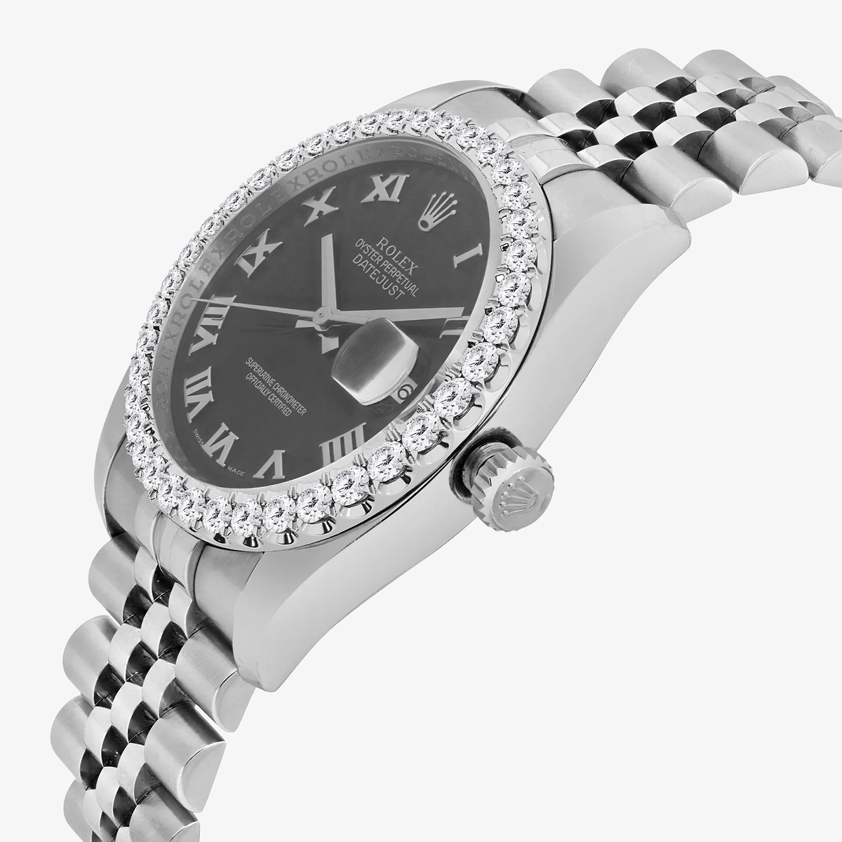 Additional Image 2 for  3 ctw Baguette Lab Grown Diamond  Rolex Watch