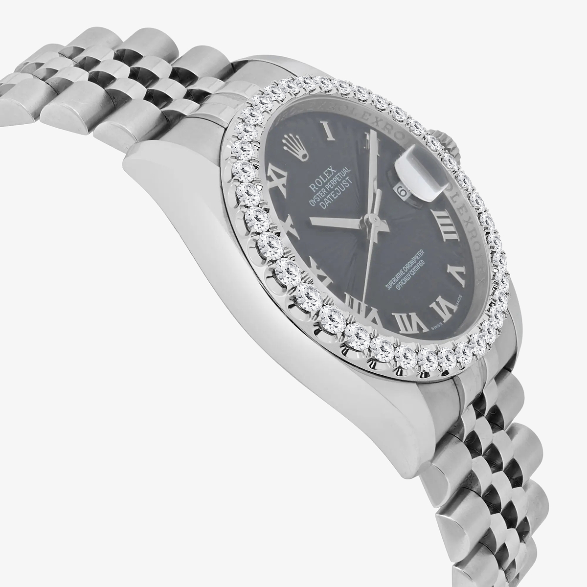 Additional Image 3 for  3 ctw Baguette Lab Grown Diamond  Rolex Watch