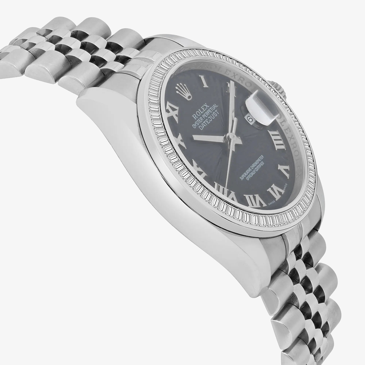 Additional Image 3 for  3 ctw Baguette Lab Grown Diamond  Rolex Watch