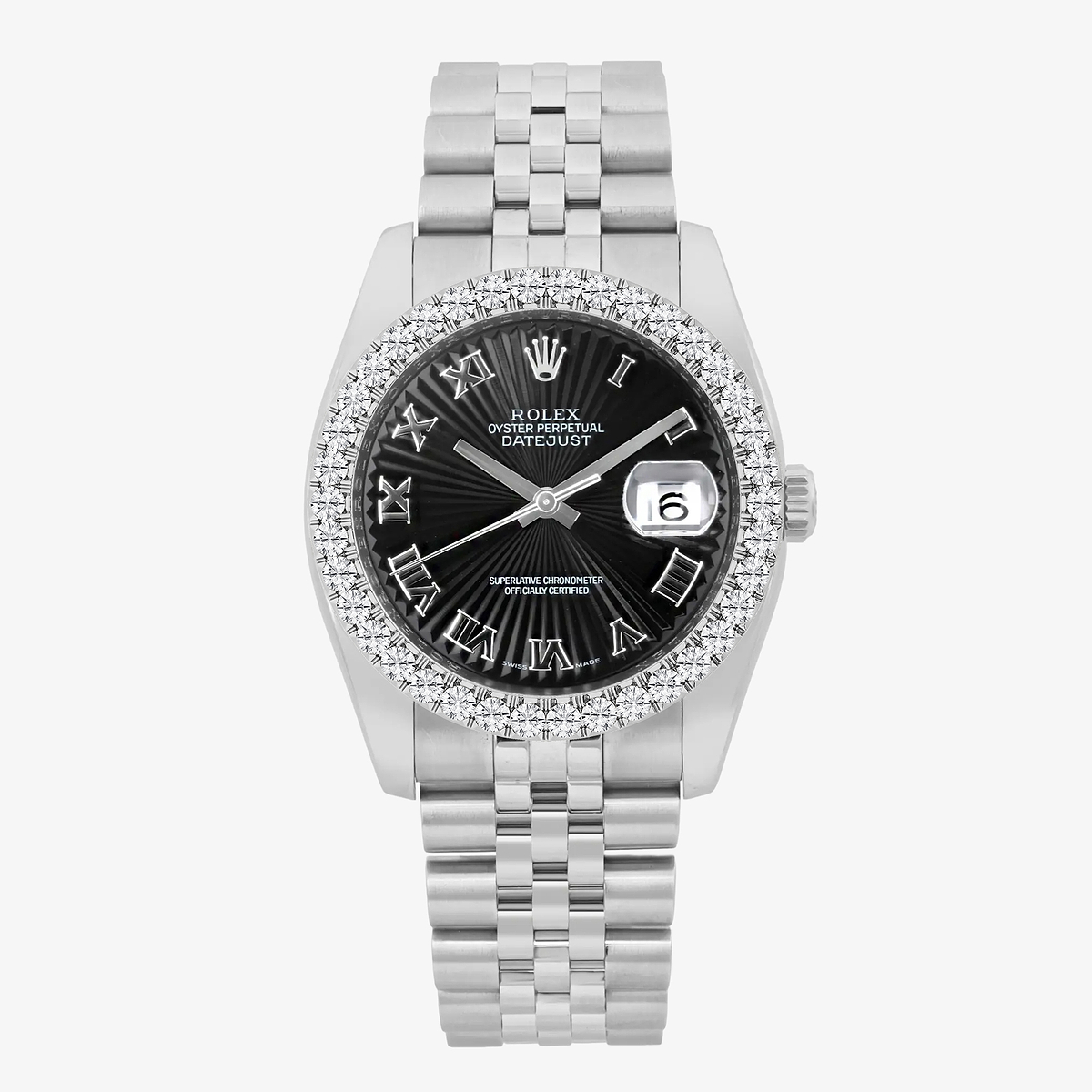 3 ctw Round Lab Grown Diamond  Rolex Watch