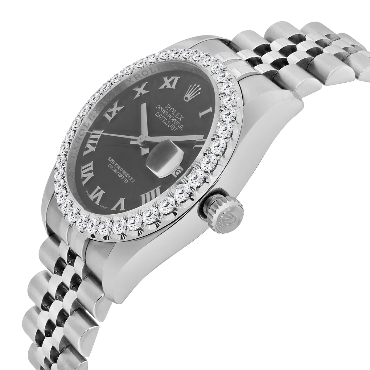 Additional Image 2 for  3 ctw Round Lab Grown Diamond  Rolex Watch