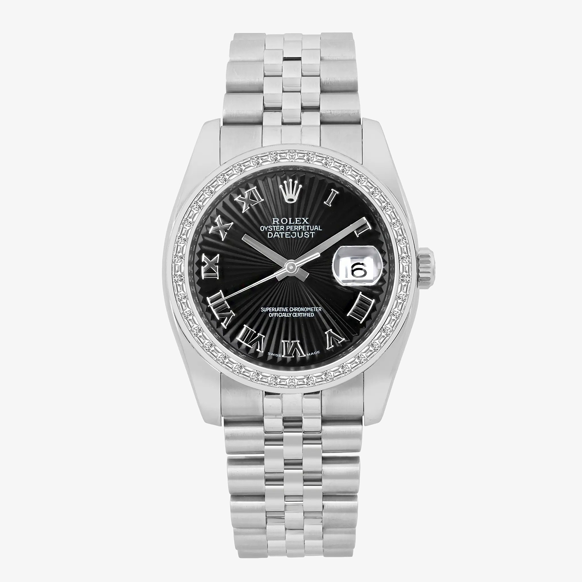 2 2/3 ctw Trapezoid Lab Grown Diamond  Rolex Watch