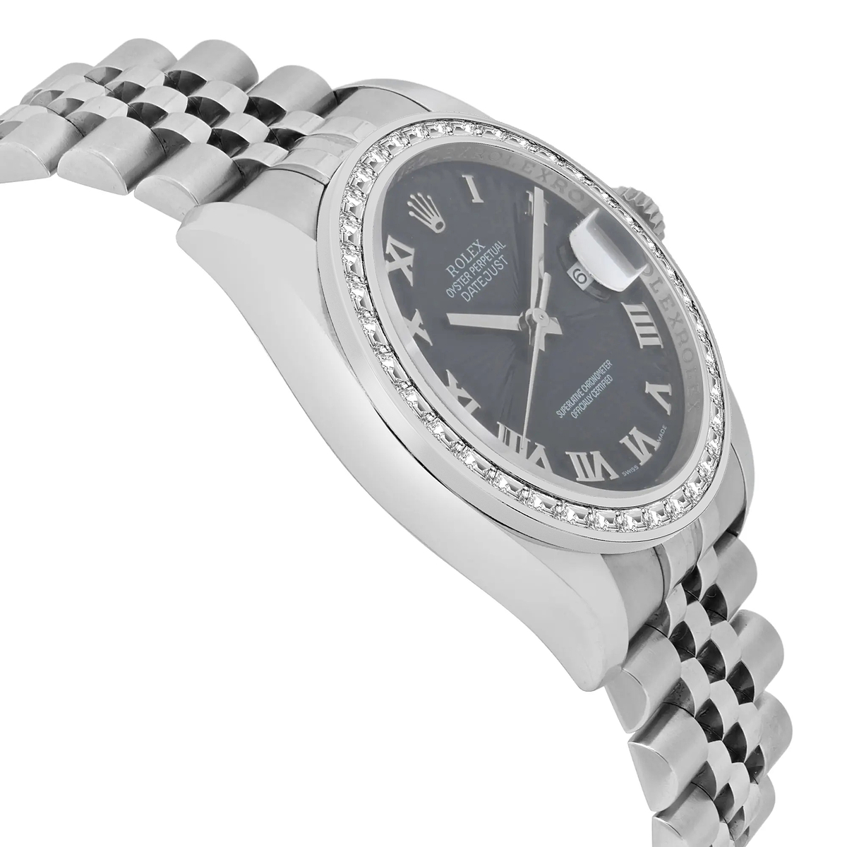 Additional Image 3 for  2 2/3 ctw Trapezoid Lab Grown Diamond  Rolex Watch