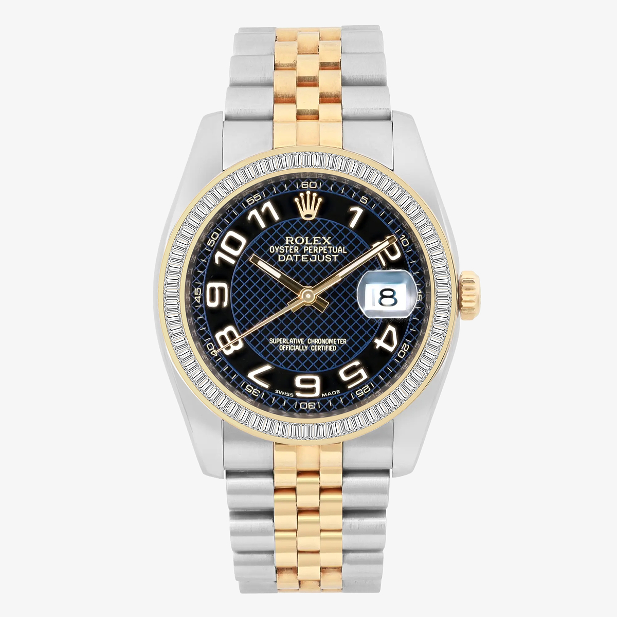3 ctw Baguette Lab Grown Diamond  Rolex Watch