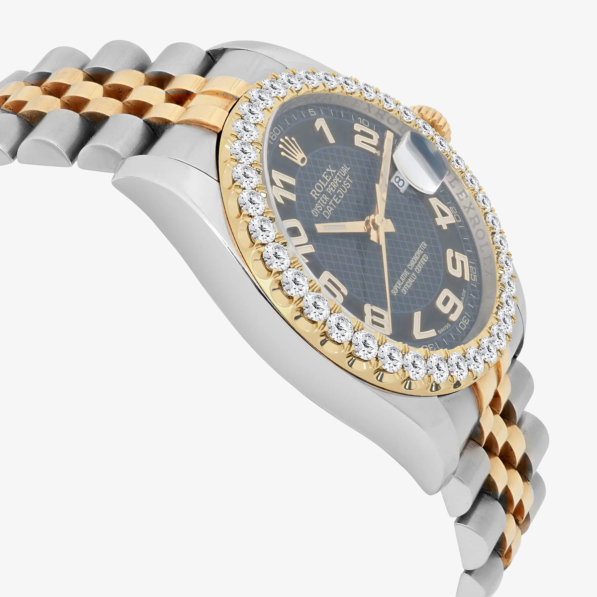Additional Image 3 for  3 ctw Round Lab Grown Diamond  Rolex Watch