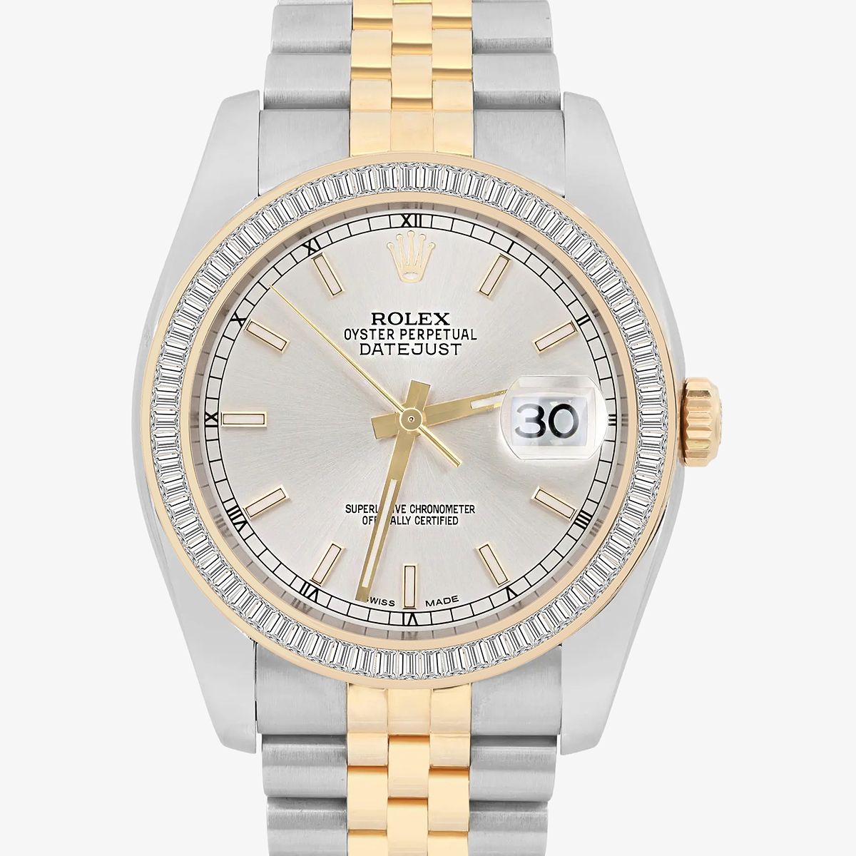 Additional Image 1 for  3 ctw Baguette Lab Grown Diamond  Rolex Watch