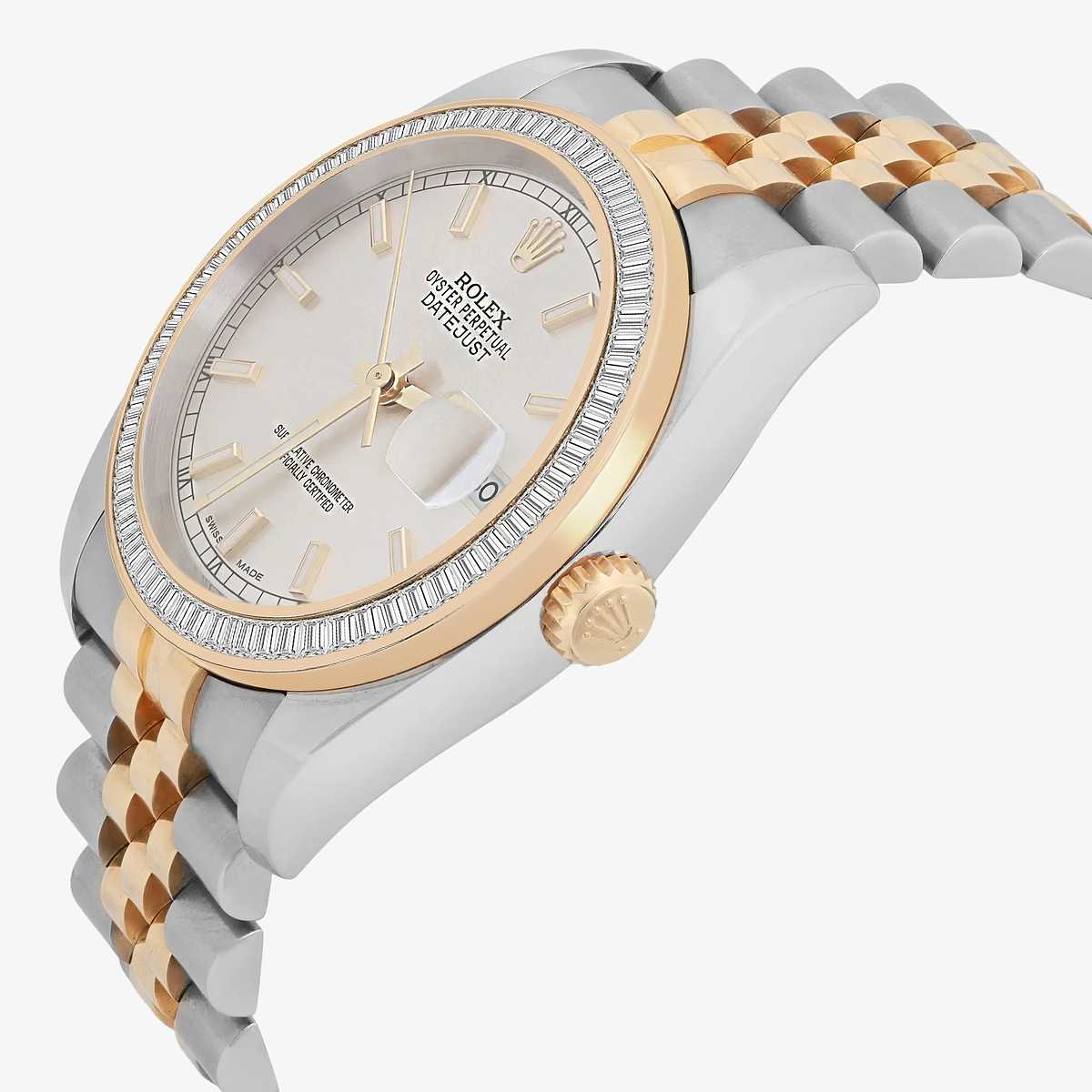 Additional Image 2 for  3 ctw Baguette Lab Grown Diamond  Rolex Watch