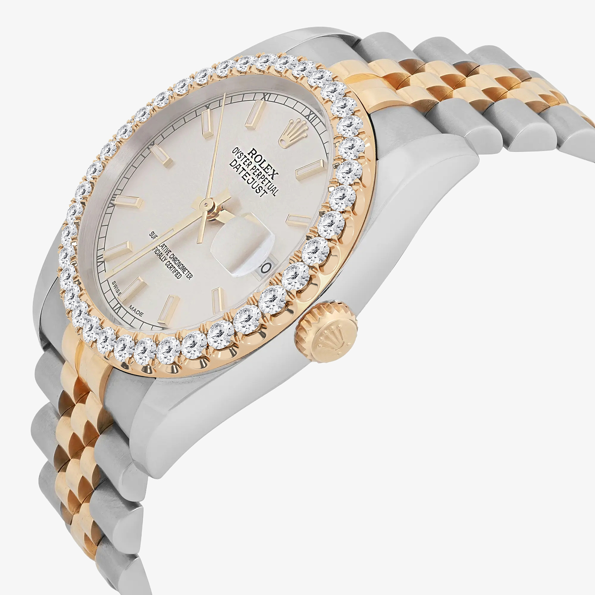 Additional Image 2 for  3 ctw Round Lab Grown Diamond  Rolex Watch