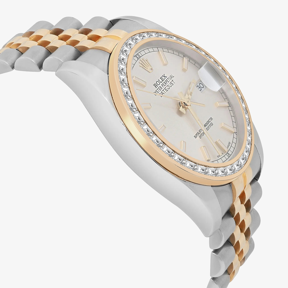 Additional Image 3 for  2 2/3 ctw Trapezoid Lab Grown Diamond  Rolex Watch