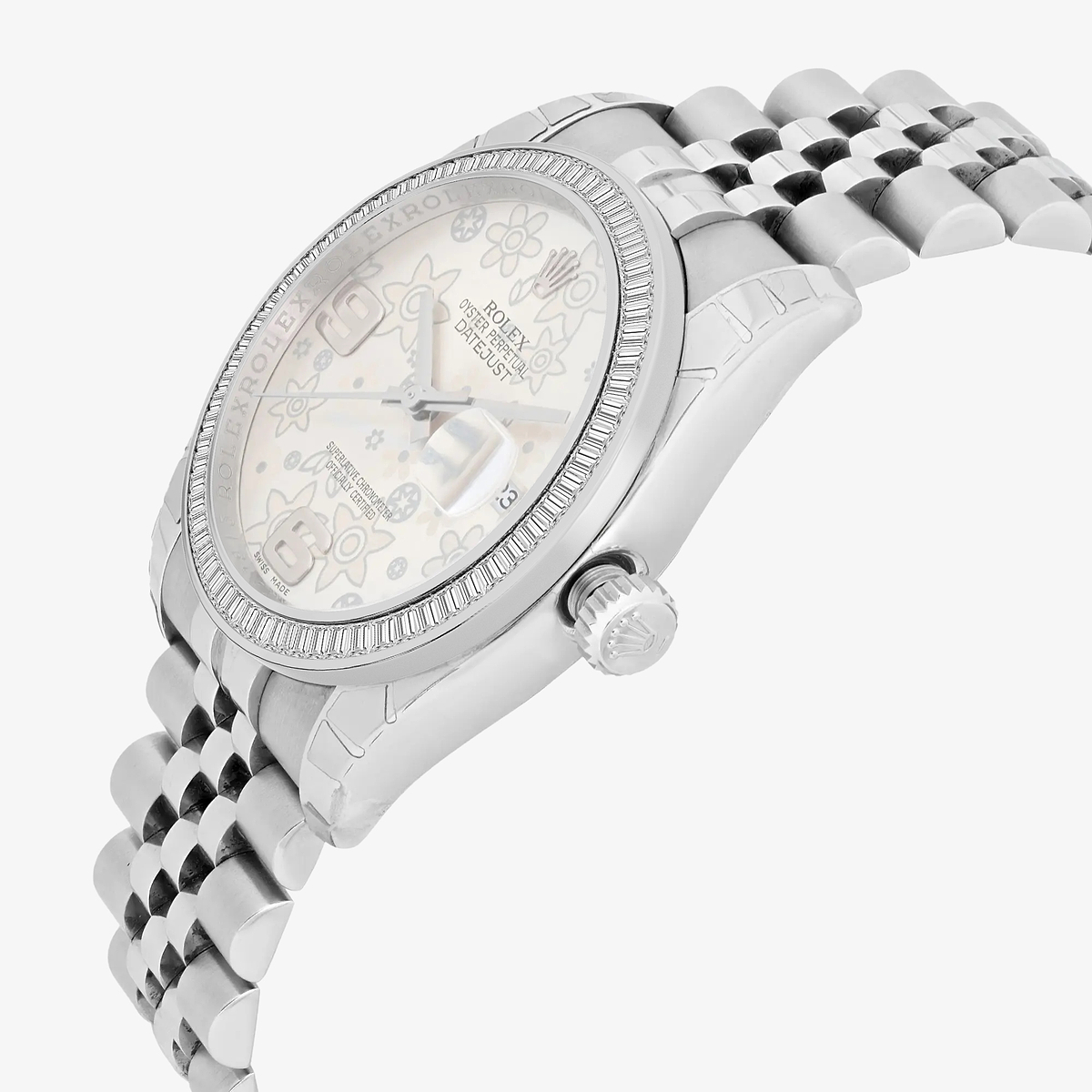 Additional Image 2 for  3 ctw Baguette Lab Grown Diamond  Rolex Watch