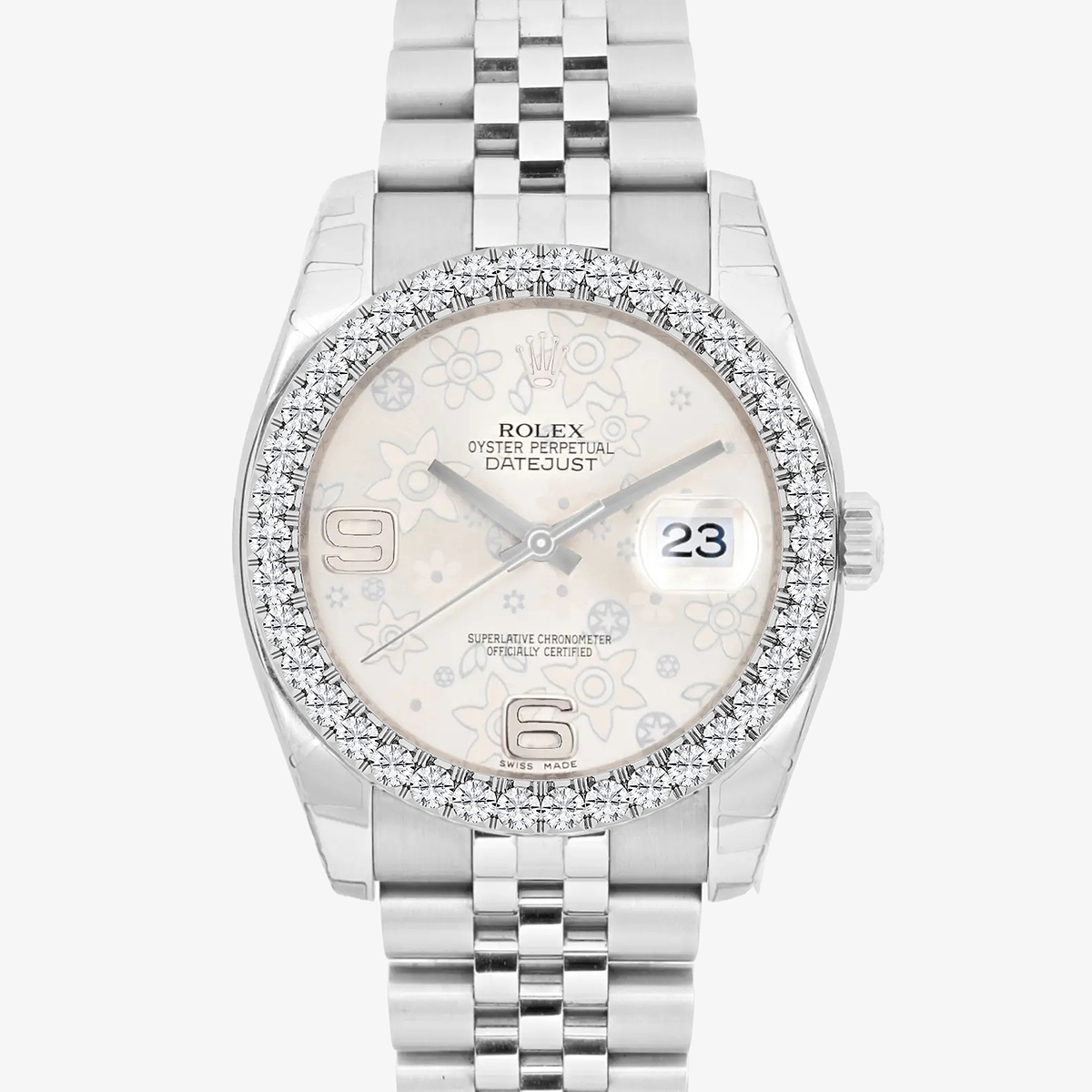 Additional Image 1 for  3 ctw Round Lab Grown Diamond  Rolex Watch