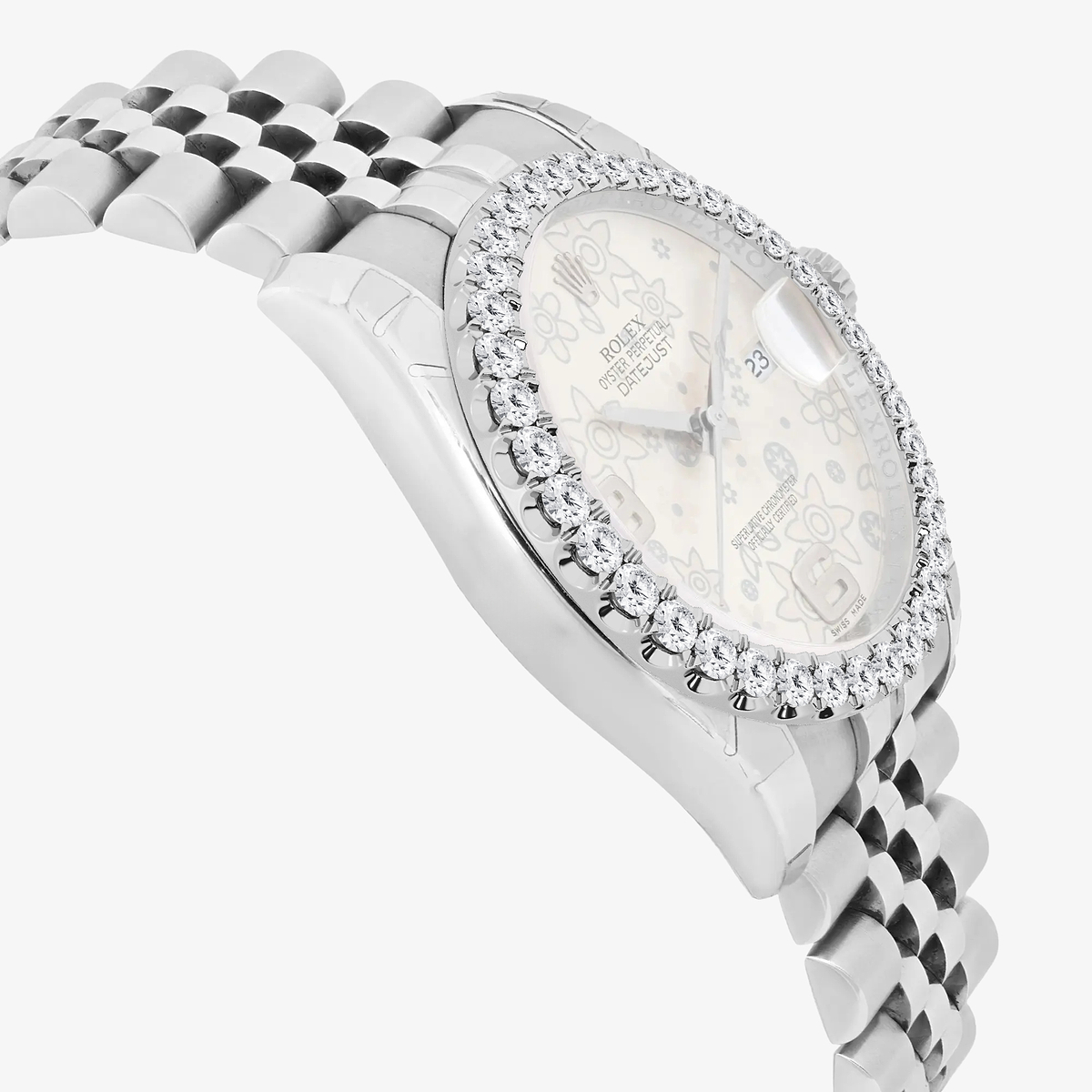 Additional Image 3 for  3 ctw Round Lab Grown Diamond  Rolex Watch