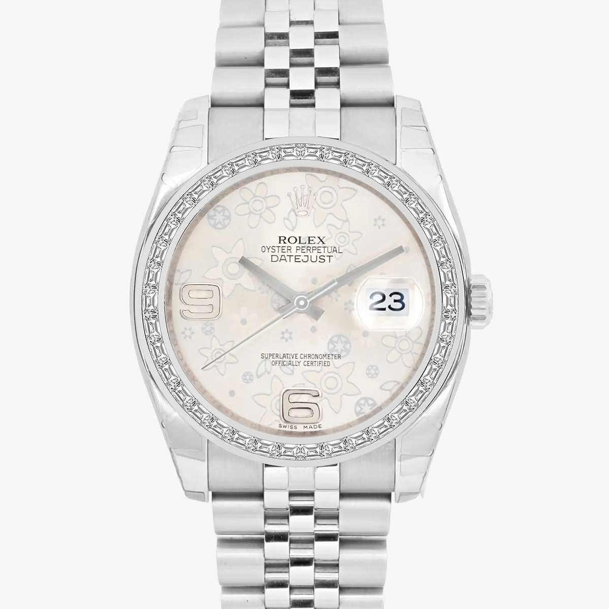 Additional Image 1 for  2 2/3 ctw Trapezoid Lab Grown Diamond  Rolex Watch