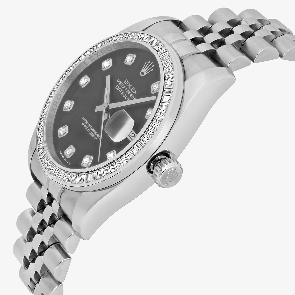 Additional Image 2 for  3 ctw Baguette Lab Grown Diamond  Rolex Watch