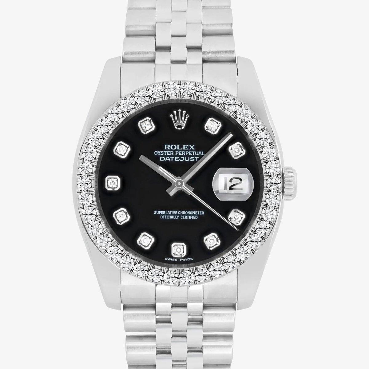 Additional Image 1 for  3 ctw Round Lab Grown Diamond  Rolex Watch