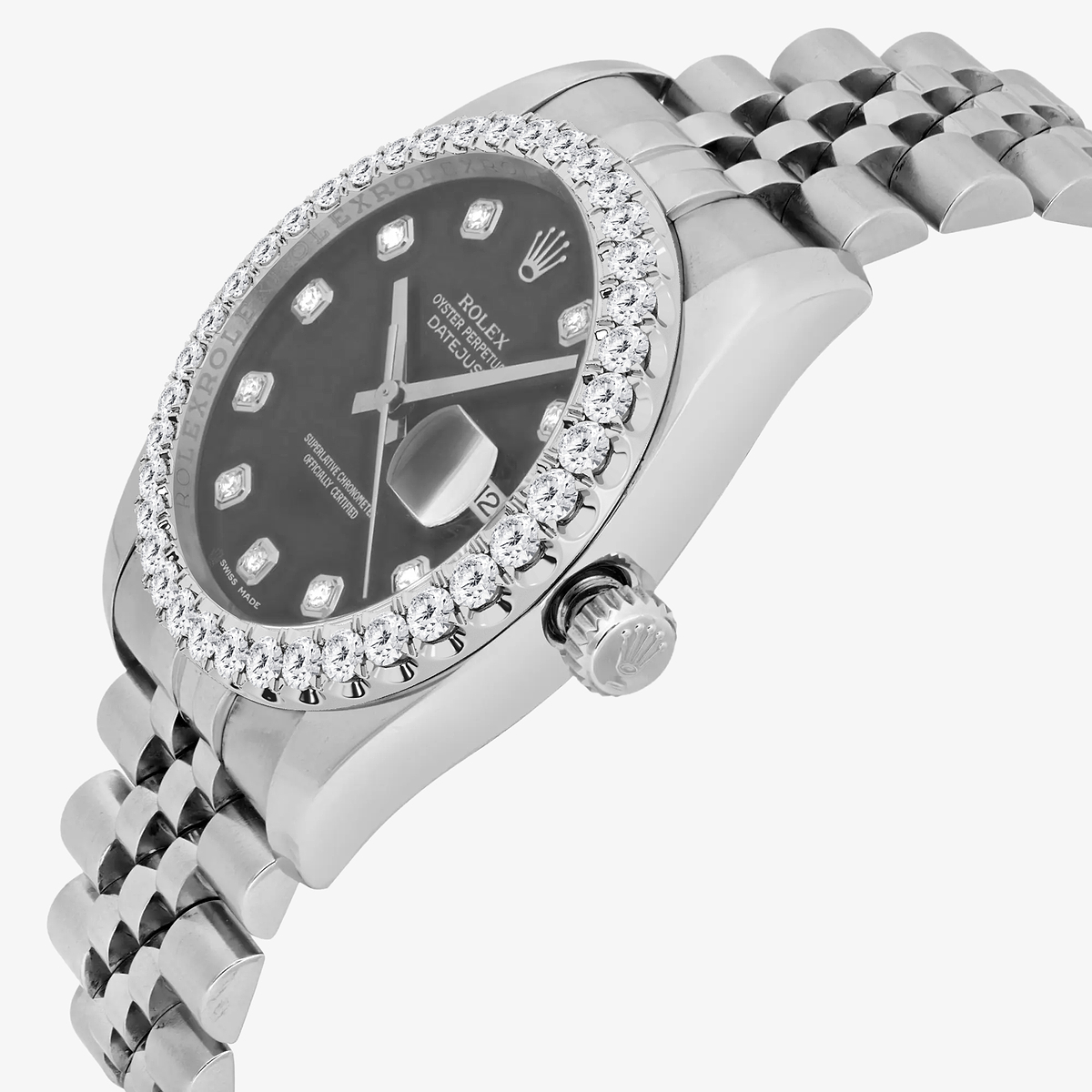 Additional Image 2 for  3 ctw Round Lab Grown Diamond  Rolex Watch