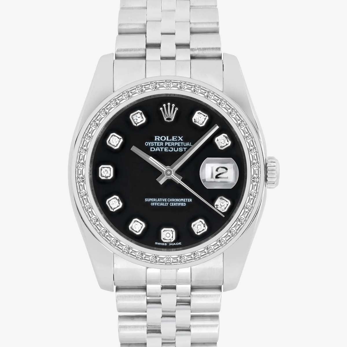 Additional Image 1 for  2 2/3 ctw Trapezoid Lab Grown Diamond  Rolex Watch