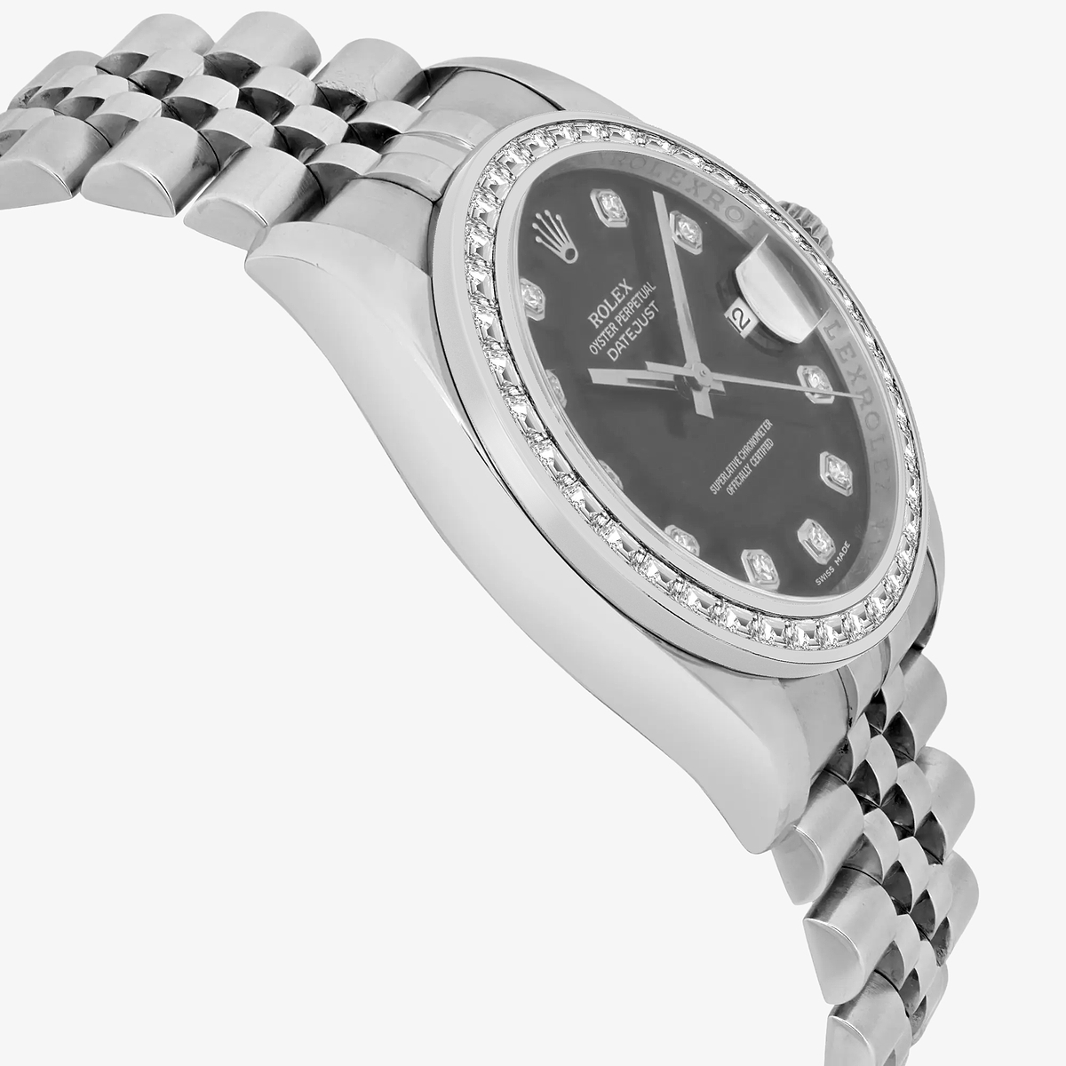 Additional Image 3 for  2 2/3 ctw Trapezoid Lab Grown Diamond  Rolex Watch