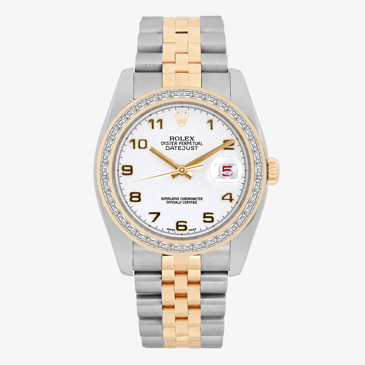 2 2/3 ctw Trapezoid Lab Grown Diamond  Rolex Watch