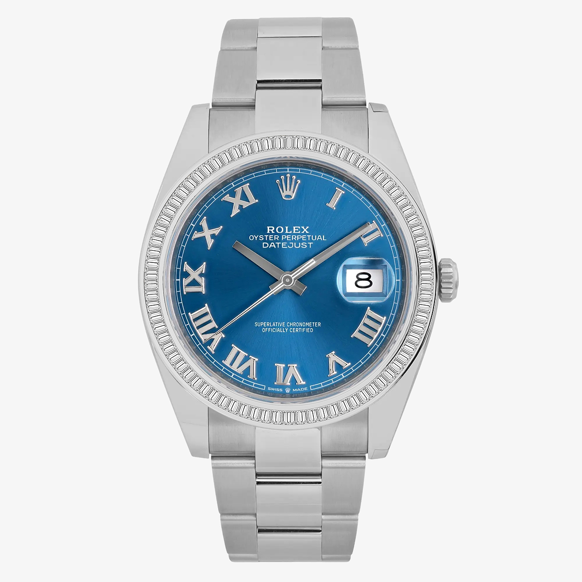 2 1/3 ctw Baguette Lab Grown Diamond  Rolex Watch
