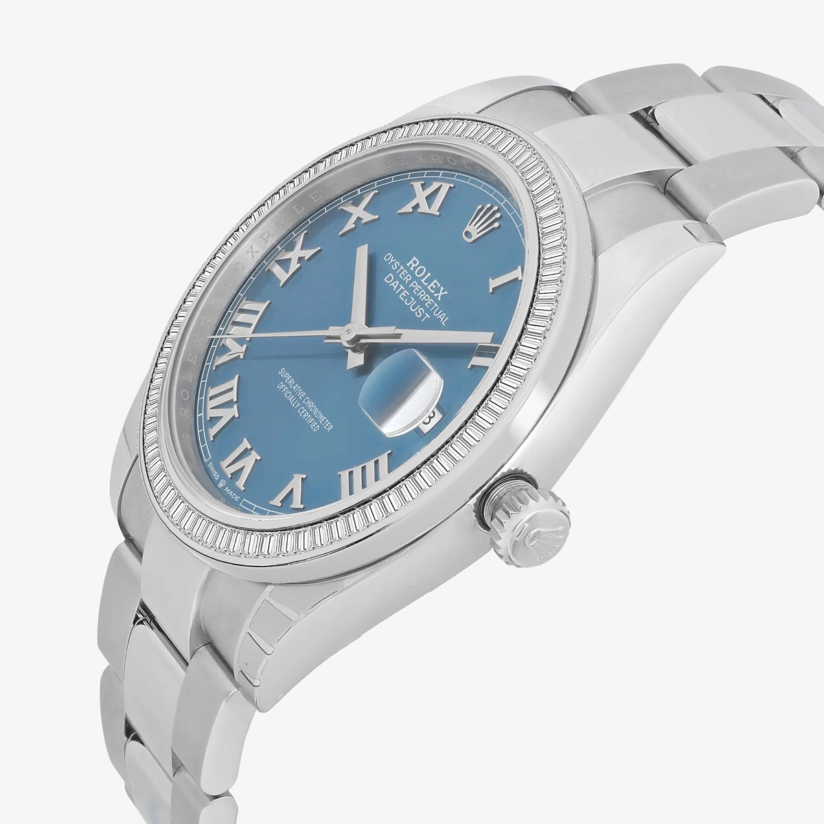 Additional Image 3 for  2 1/3 ctw Baguette Lab Grown Diamond  Rolex Watch