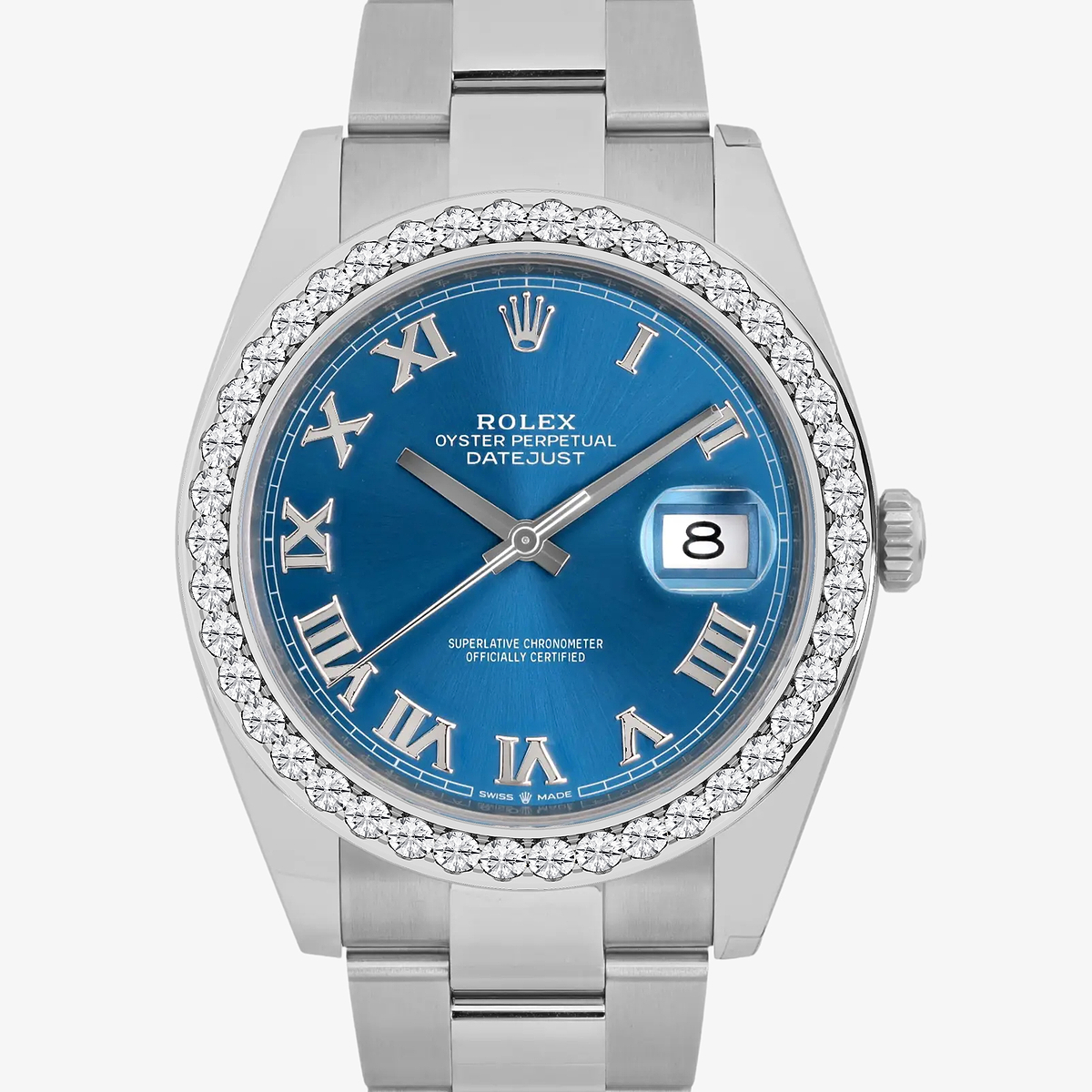 Additional Image 1 for  3 ctw Round Lab Grown Diamond  Rolex Watch