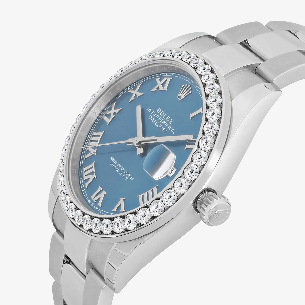 Additional Image 3 for  3 ctw Round Lab Grown Diamond  Rolex Watch