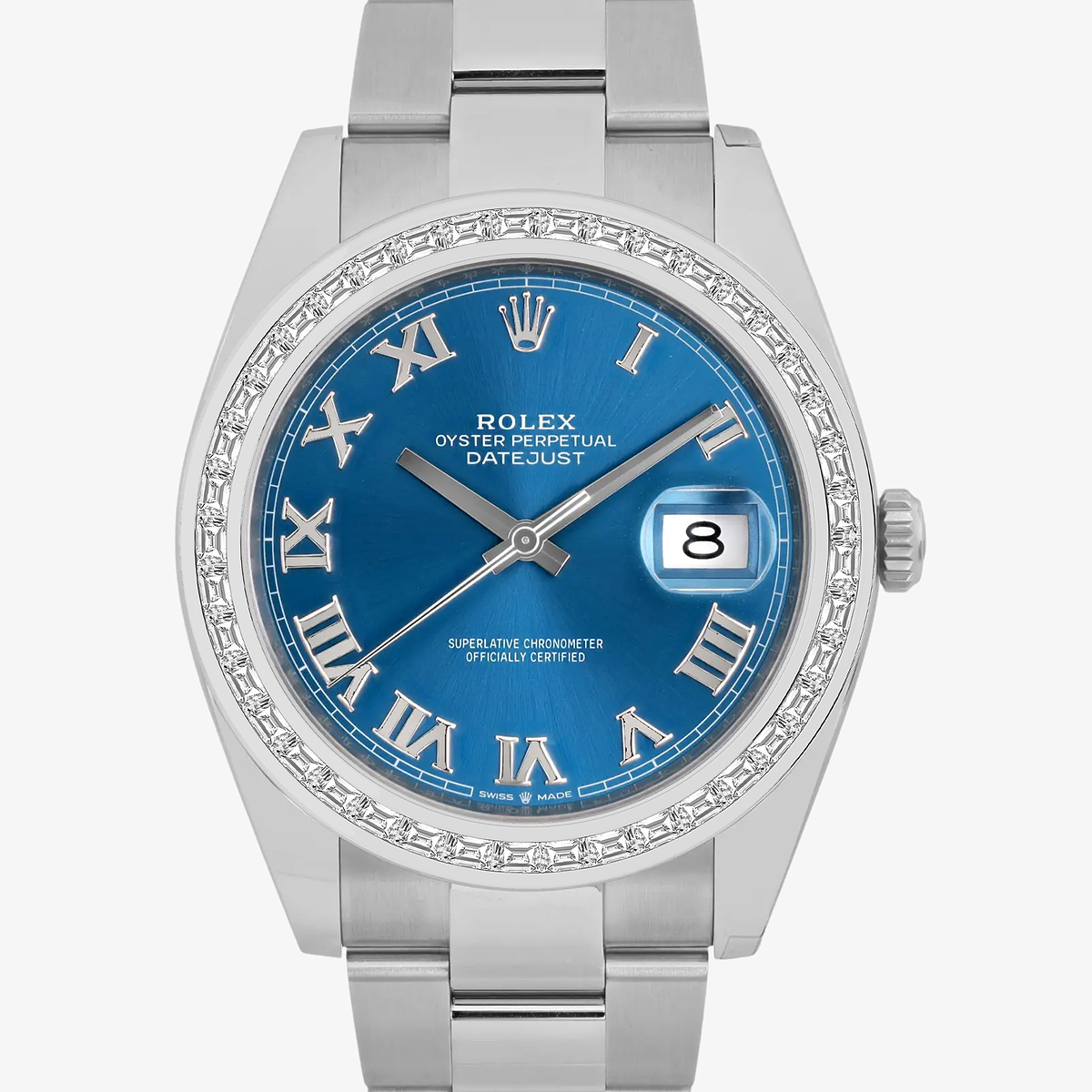 Additional Image 1 for  2 7/8 ctw Trapezoid Lab Grown Diamond  Rolex Watch