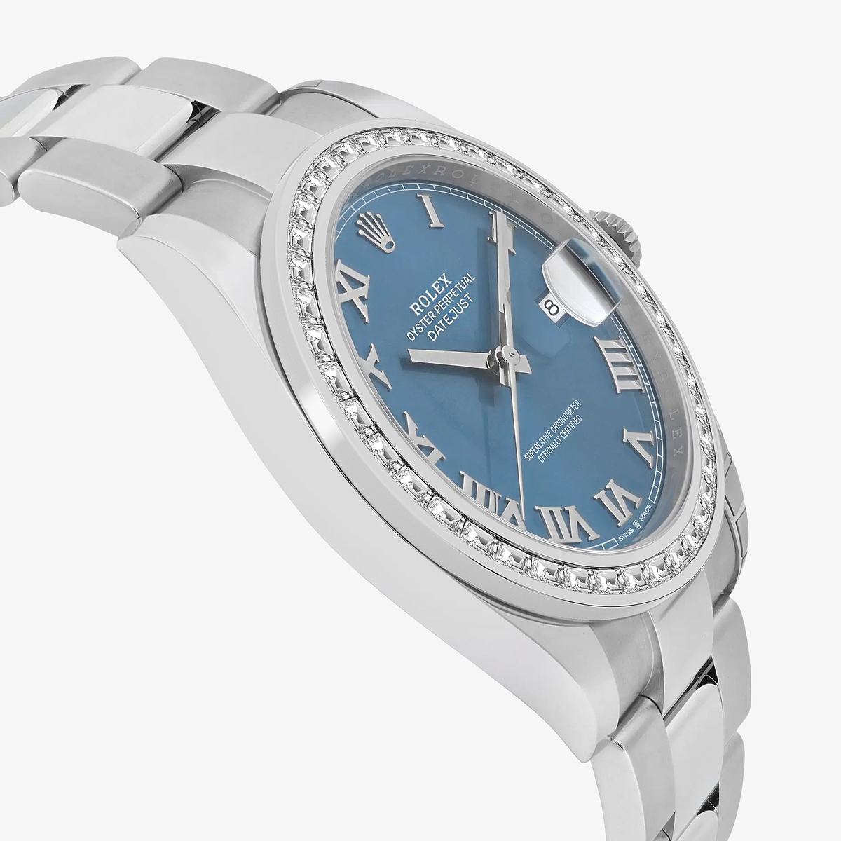 Additional Image 2 for  2 7/8 ctw Trapezoid Lab Grown Diamond  Rolex Watch