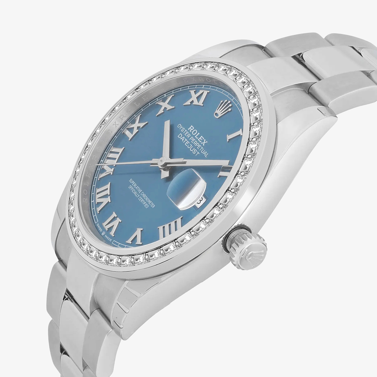 Additional Image 3 for  2 7/8 ctw Trapezoid Lab Grown Diamond  Rolex Watch