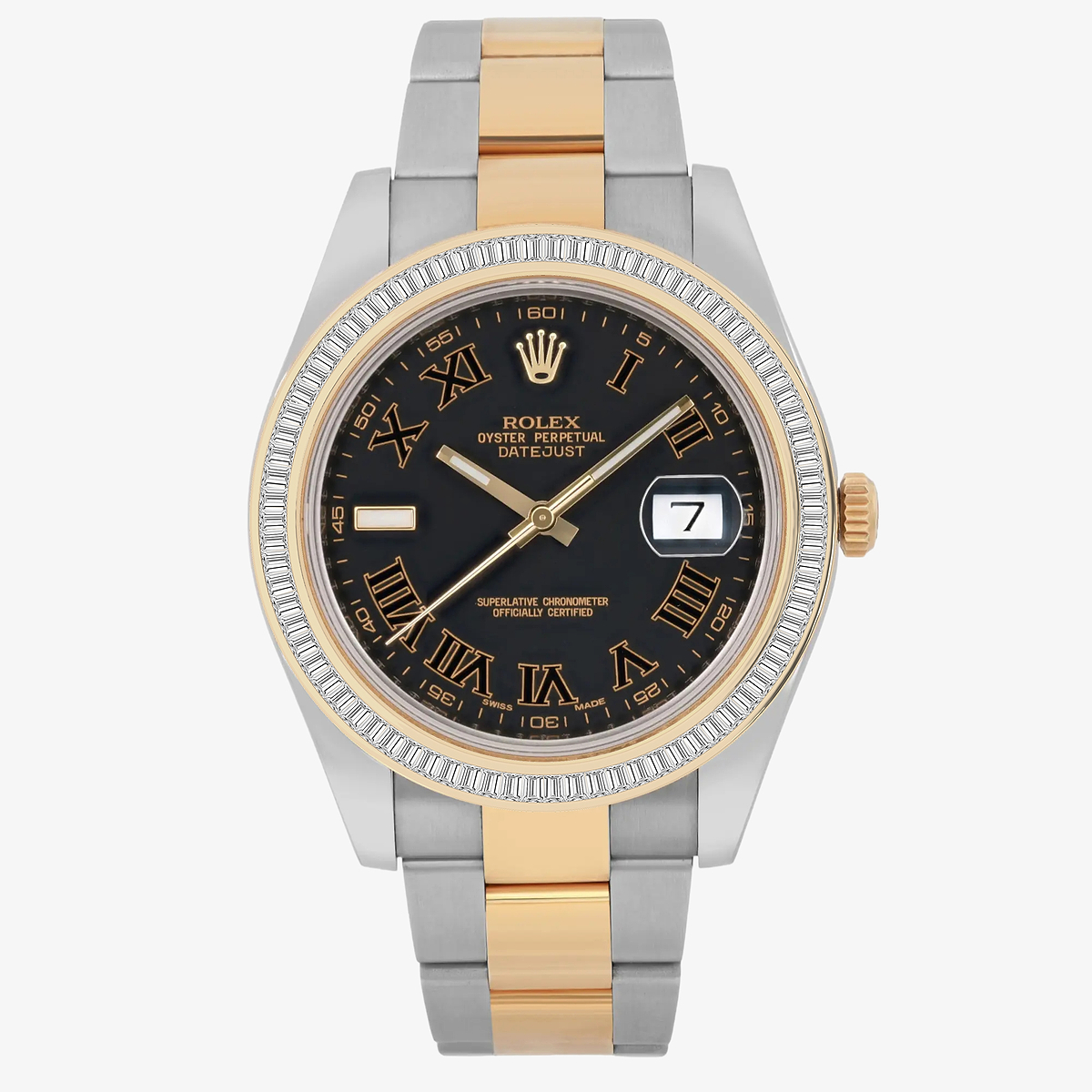 2 1/3 ctw Baguette Lab Grown Diamond  Rolex Watch