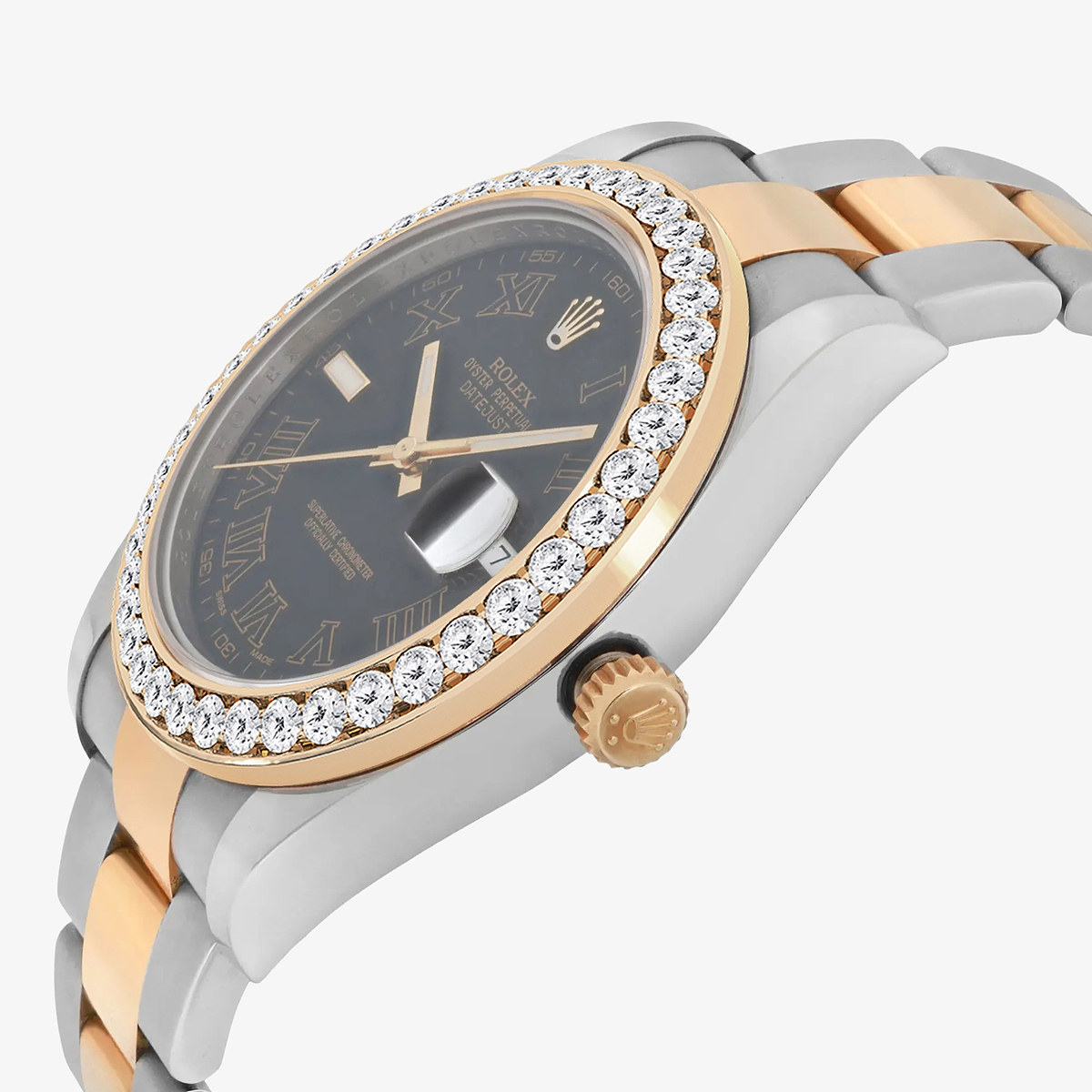 Additional Image 2 for  3 ctw Round Lab Grown Diamond  Rolex Watch