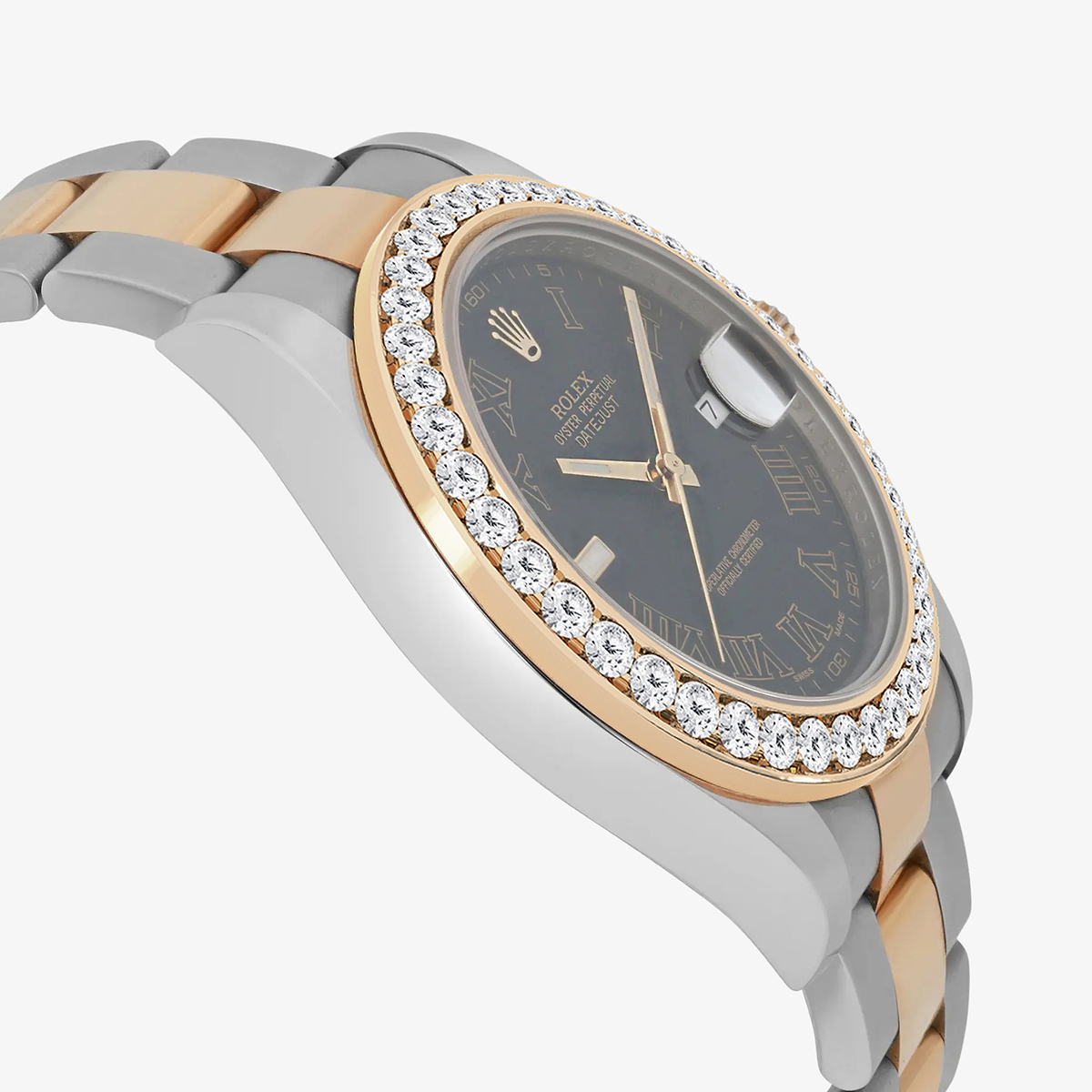 Additional Image 3 for  3 ctw Round Lab Grown Diamond  Rolex Watch