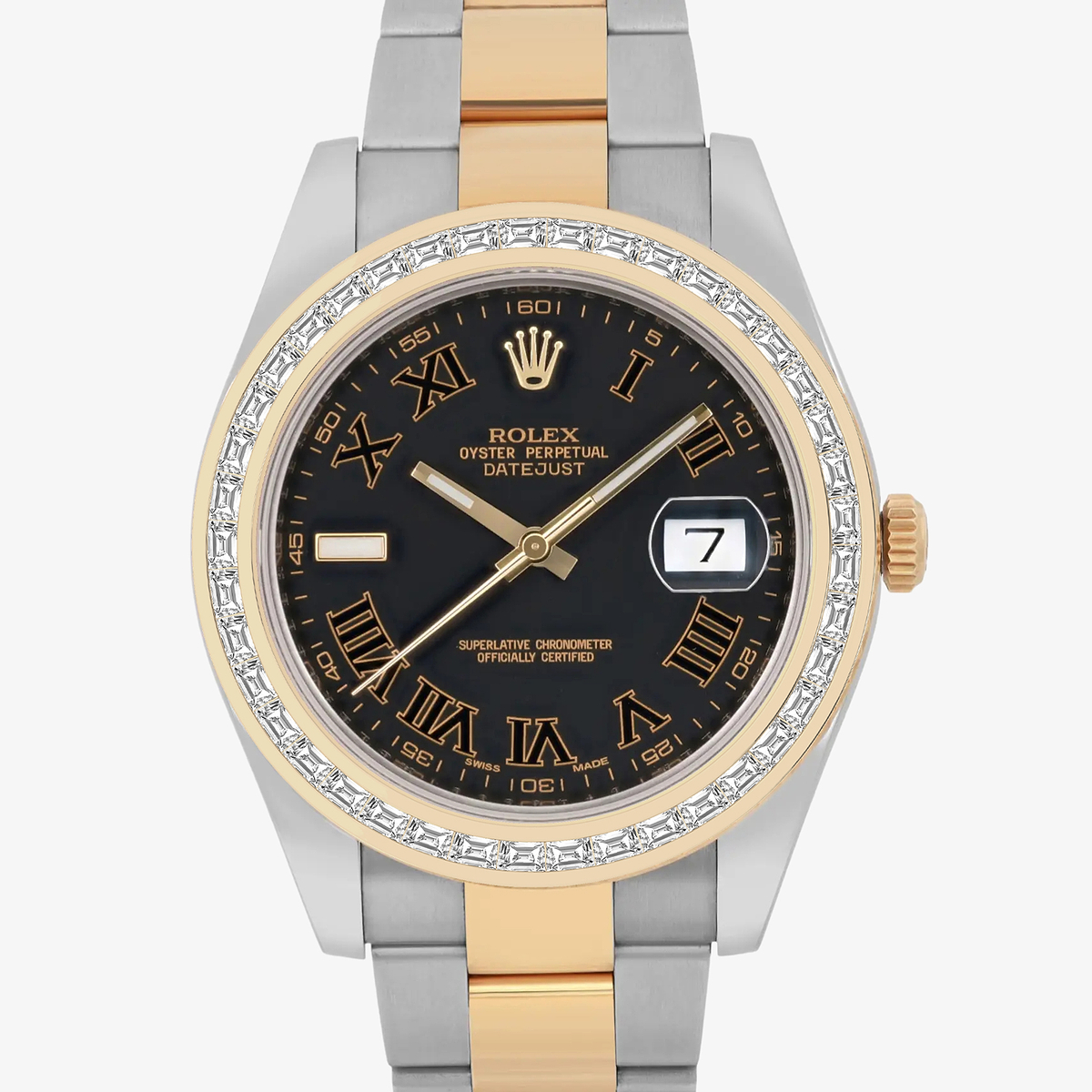 Additional Image 1 for  2 7/8 ctw Trapezoid Lab Grown Diamond  Rolex Watch