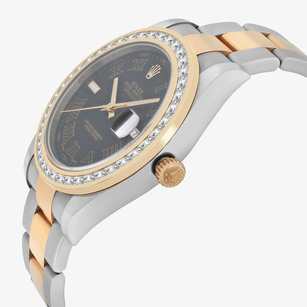 Additional Image 2 for  2 7/8 ctw Trapezoid Lab Grown Diamond  Rolex Watch