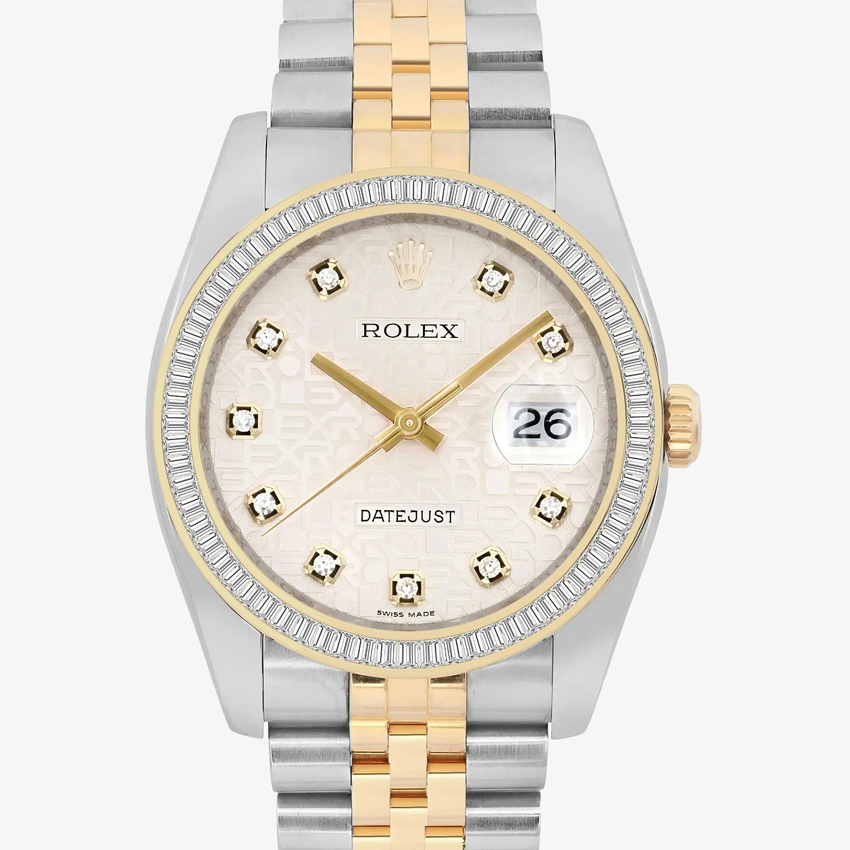 Additional Image 1 for  3 ctw Baguette Lab Grown Diamond  Rolex Watch
