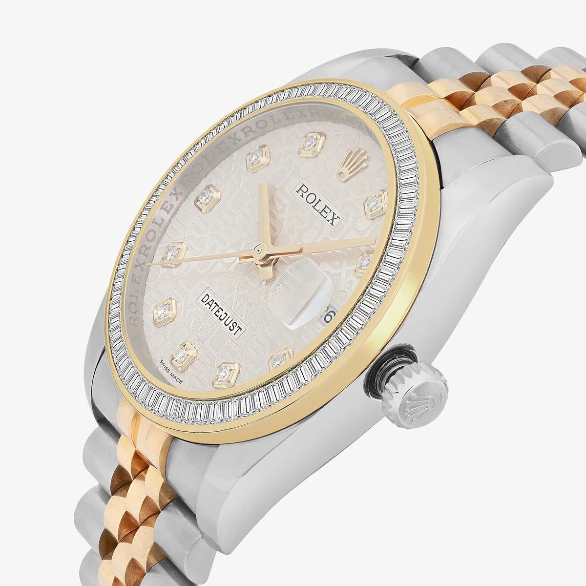 Additional Image 2 for  3 ctw Baguette Lab Grown Diamond  Rolex Watch