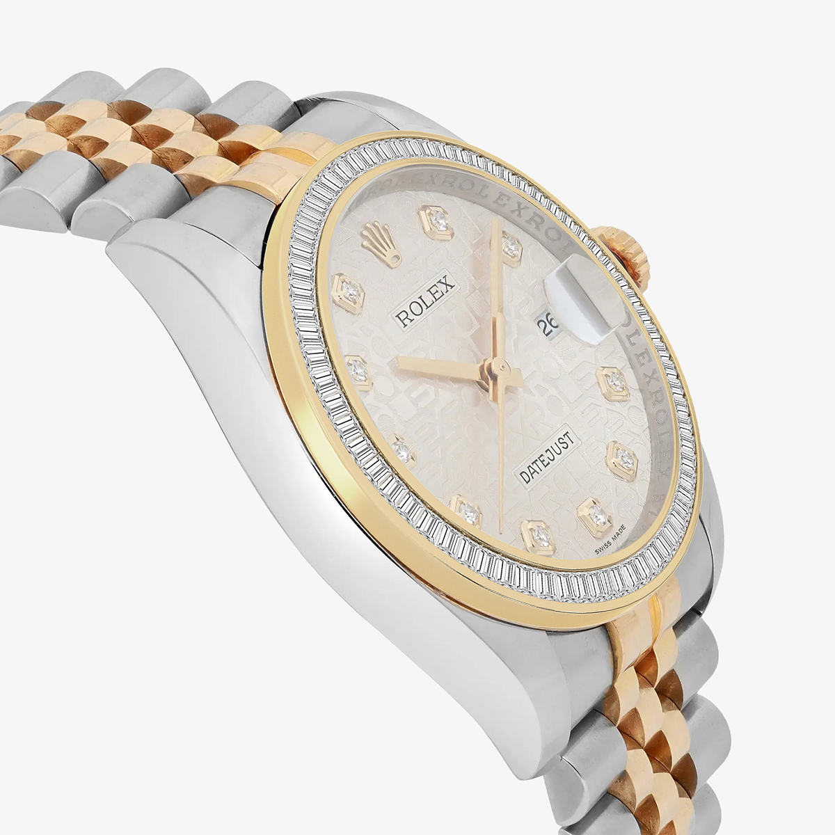 Additional Image 3 for  3 ctw Baguette Lab Grown Diamond  Rolex Watch