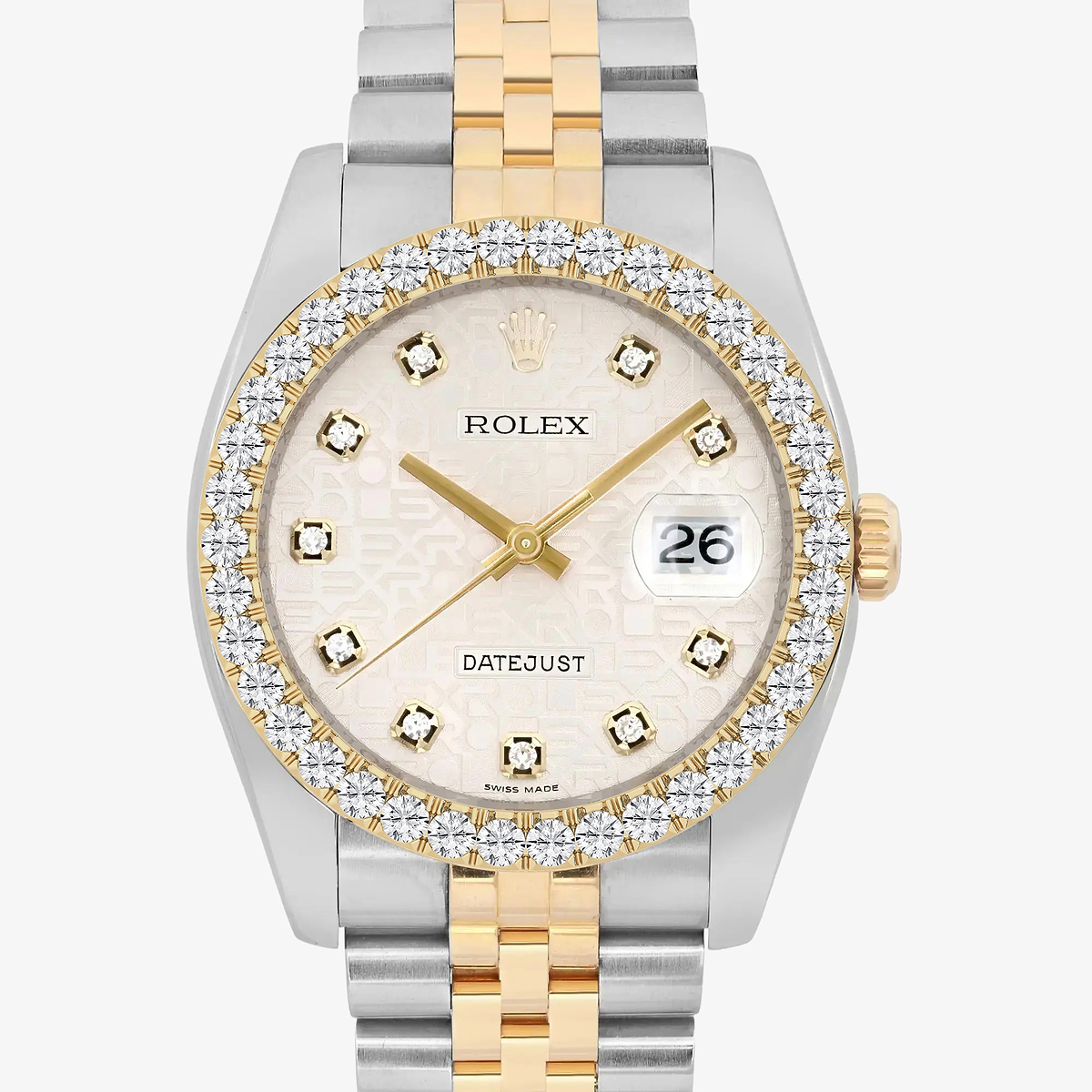 Additional Image 1 for  3 ctw Round Lab Grown Diamond  Rolex Watch