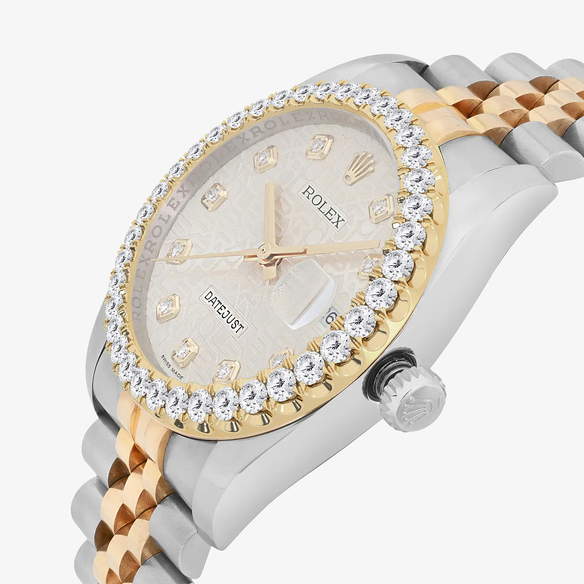 Additional Image 2 for  3 ctw Round Lab Grown Diamond  Rolex Watch