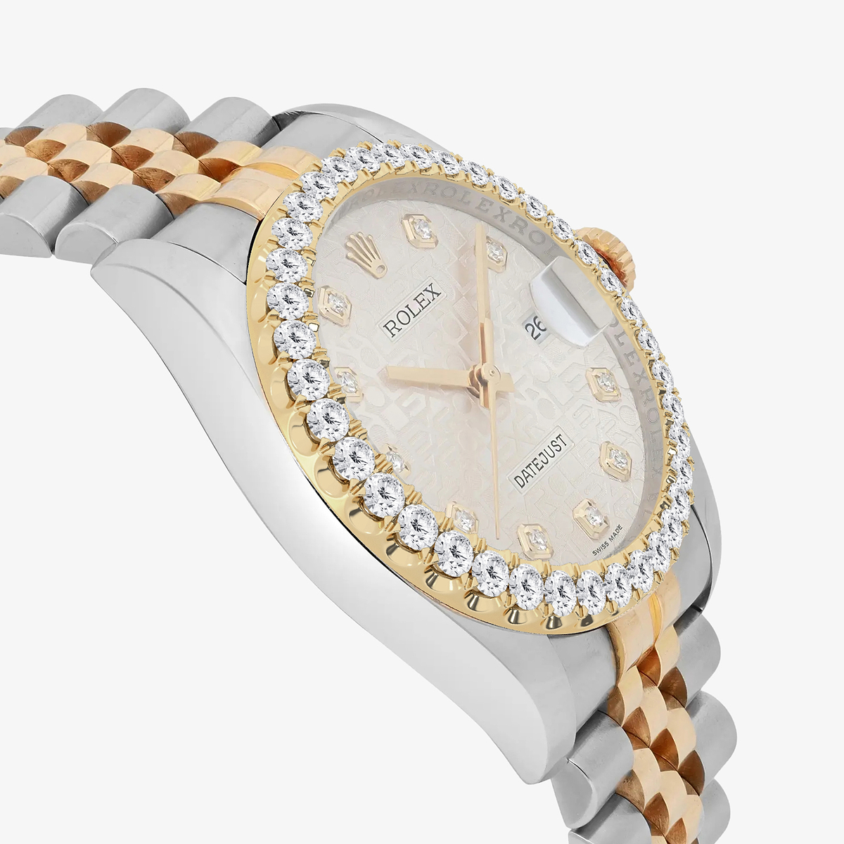 Additional Image 3 for  3 ctw Round Lab Grown Diamond  Rolex Watch