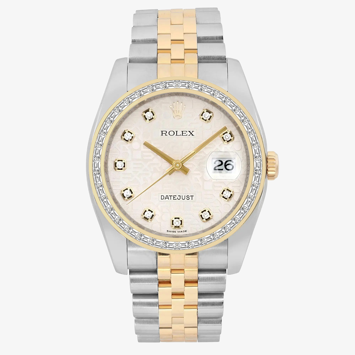2 2/3 ctw Trapezoid Lab Grown Diamond  Rolex Watch