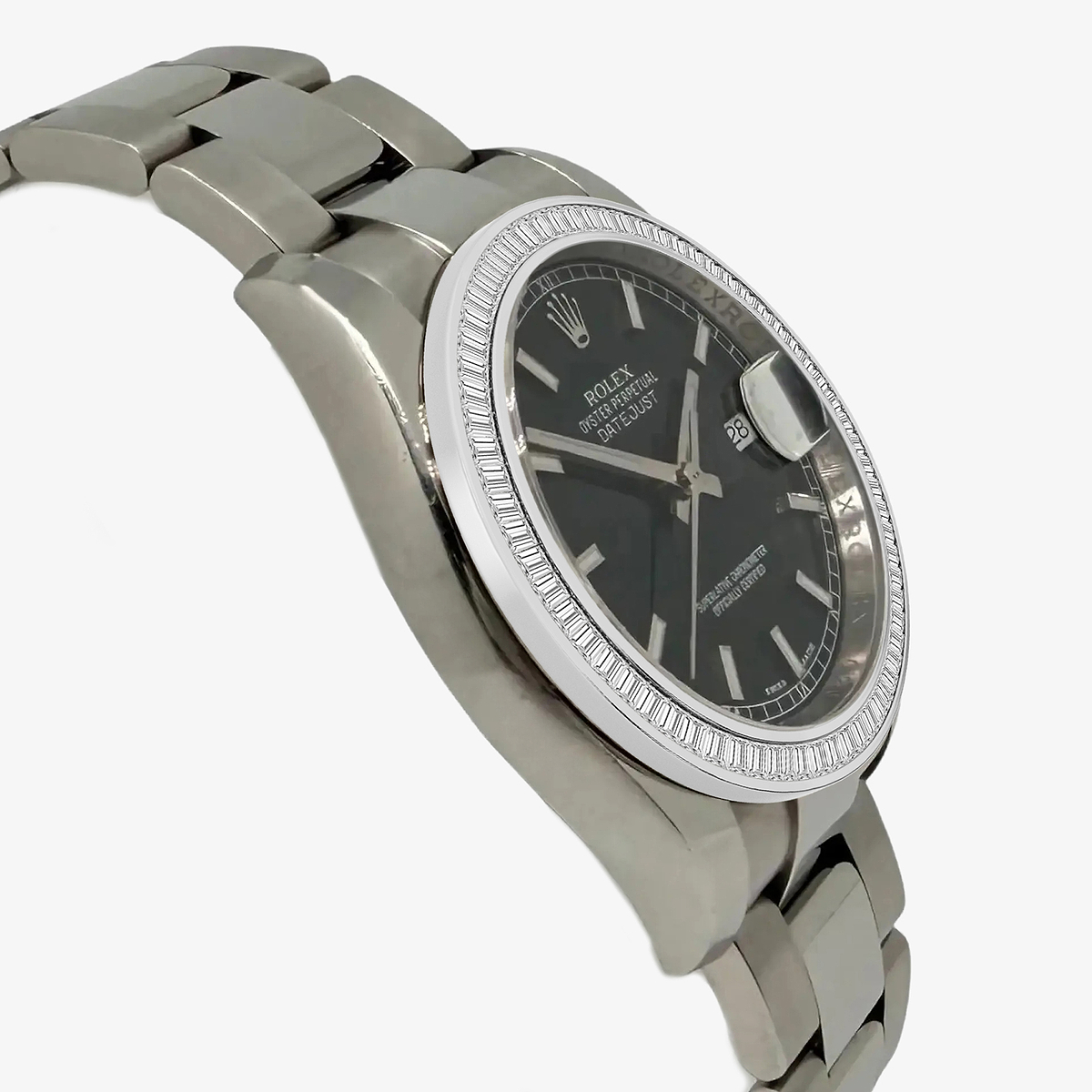 Additional Image 2 for  3 ctw Baguette Lab Grown Diamond  Rolex Watch