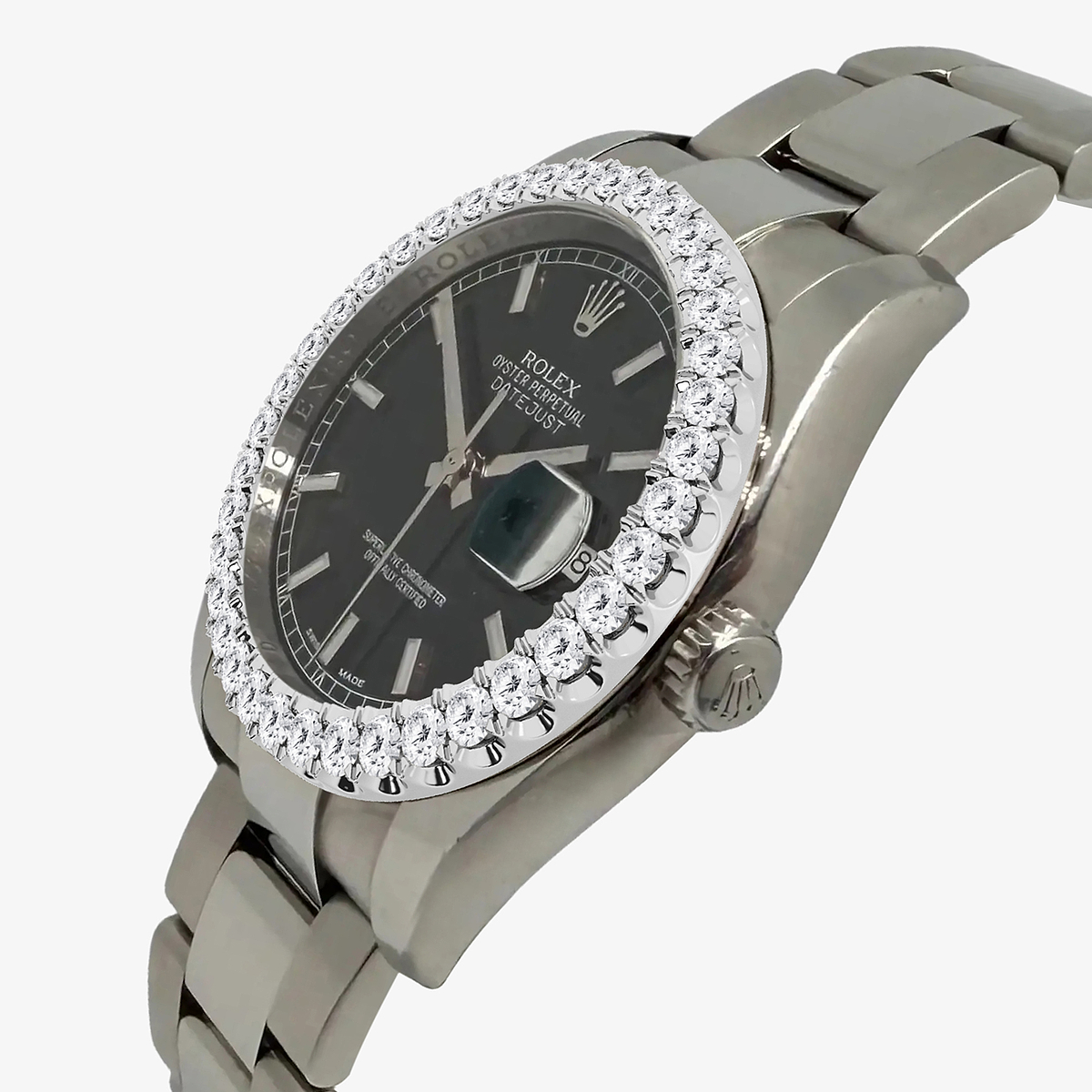 Additional Image 1 for  3 ctw Round Lab Grown Diamond  Rolex Watch