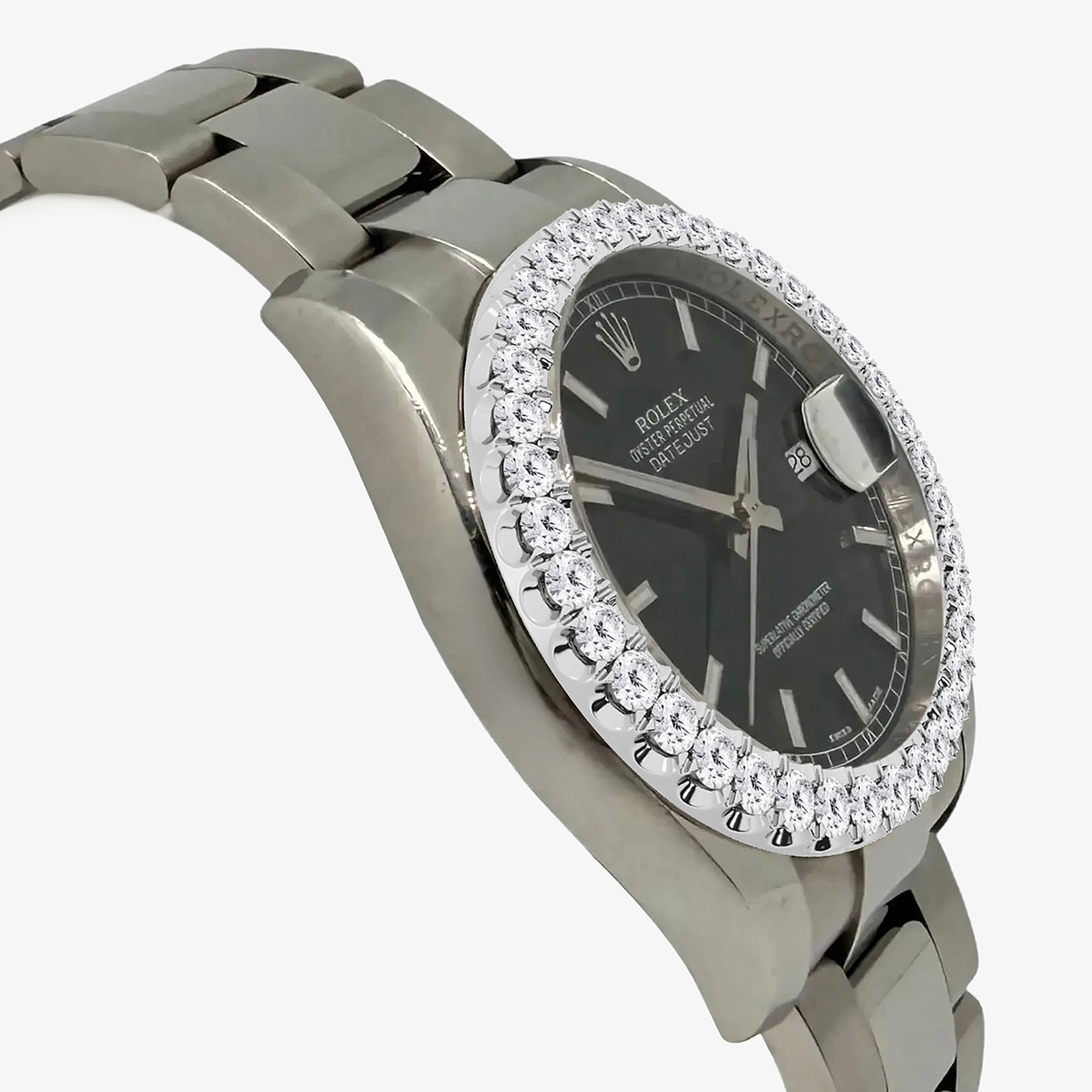 Additional Image 2 for  3 ctw Round Lab Grown Diamond  Rolex Watch