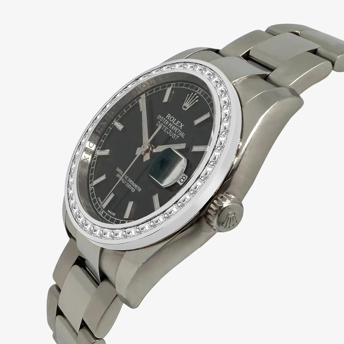Additional Image 1 for  2 2/3 ctw Trapezoid Lab Grown Diamond  Rolex Watch