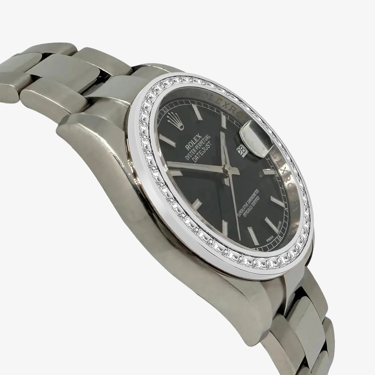 Additional Image 2 for  2 2/3 ctw Trapezoid Lab Grown Diamond  Rolex Watch