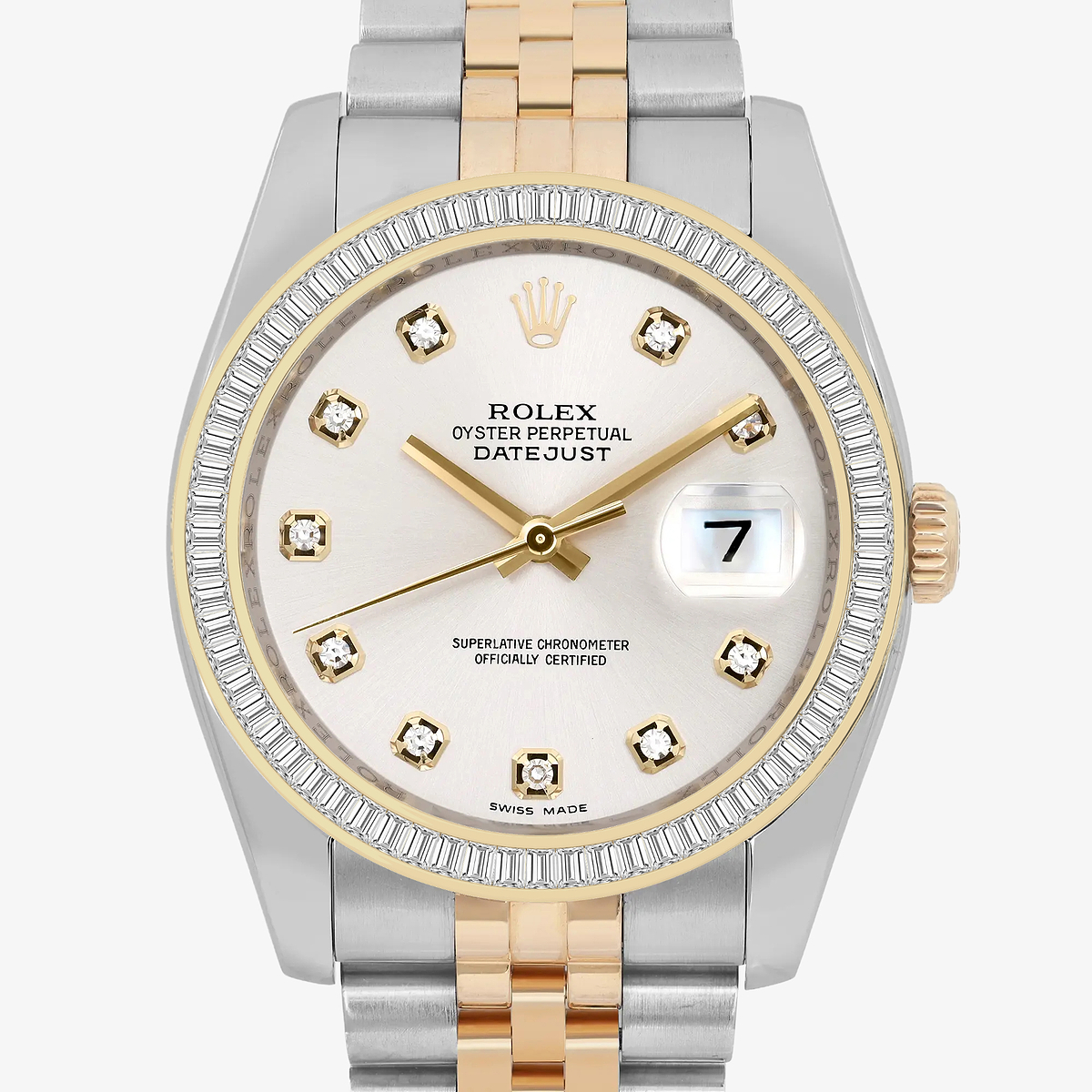 Additional Image 1 for  3 ctw Baguette Lab Grown Diamond  Rolex Watch